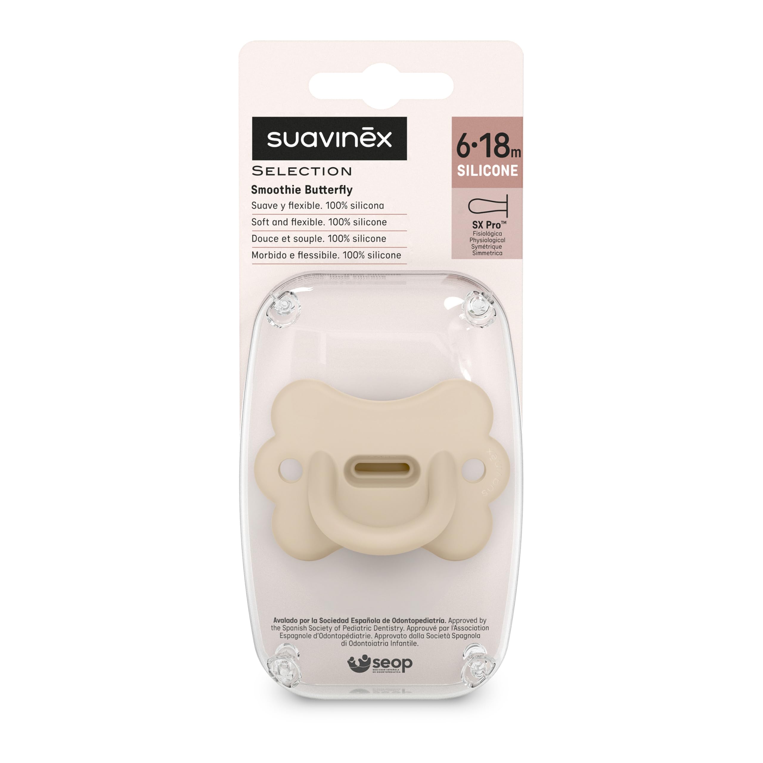 suavinex-butterfly-sucette-tout-silicone-6-18-mois-t-tine-sym-trique-sx-pro-r-ve image 5
