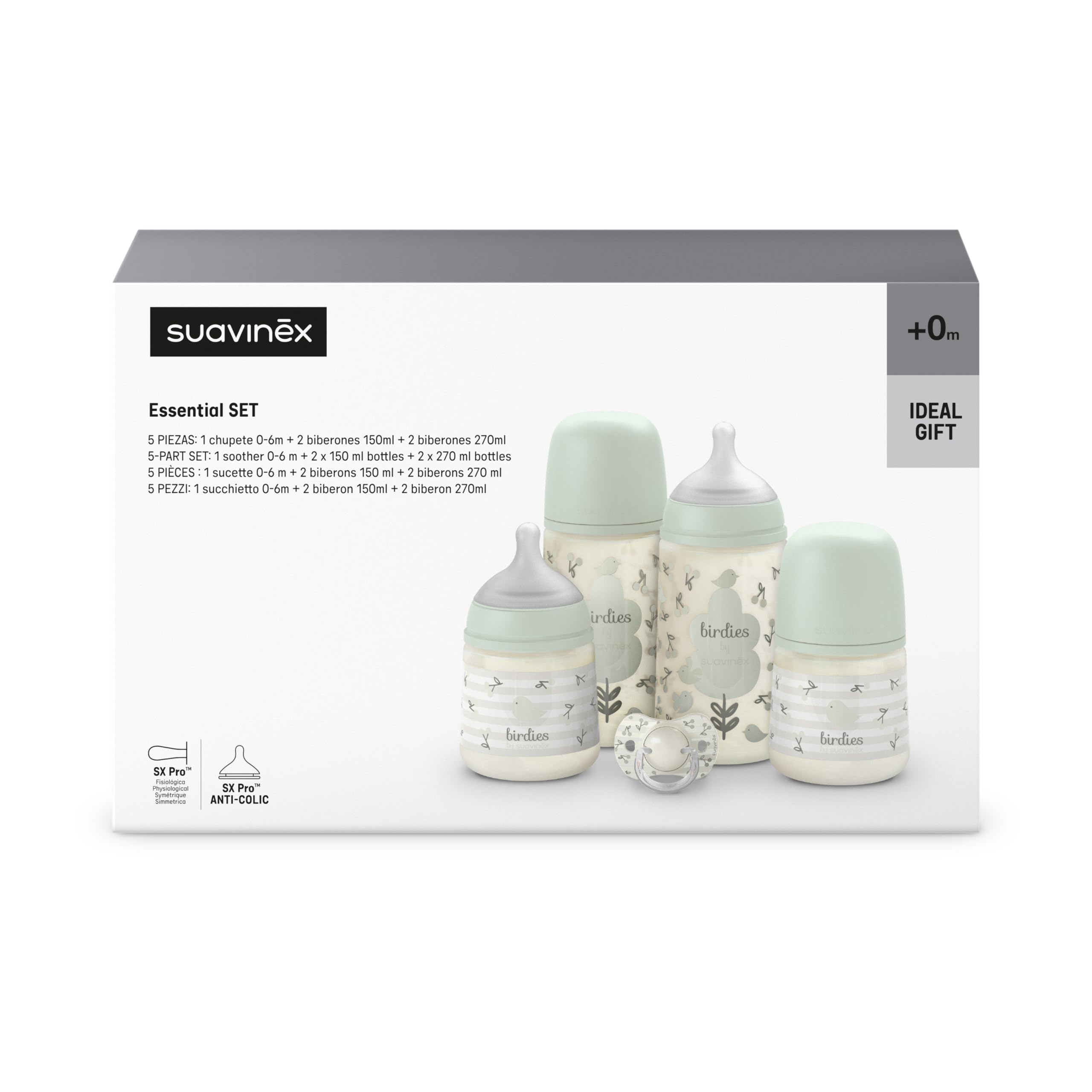 suavinex-sx-pro-coffret-cadeau-nouveau-n-5-pi-ces-2-biberons-270-ml-2-biberons-1 image 4