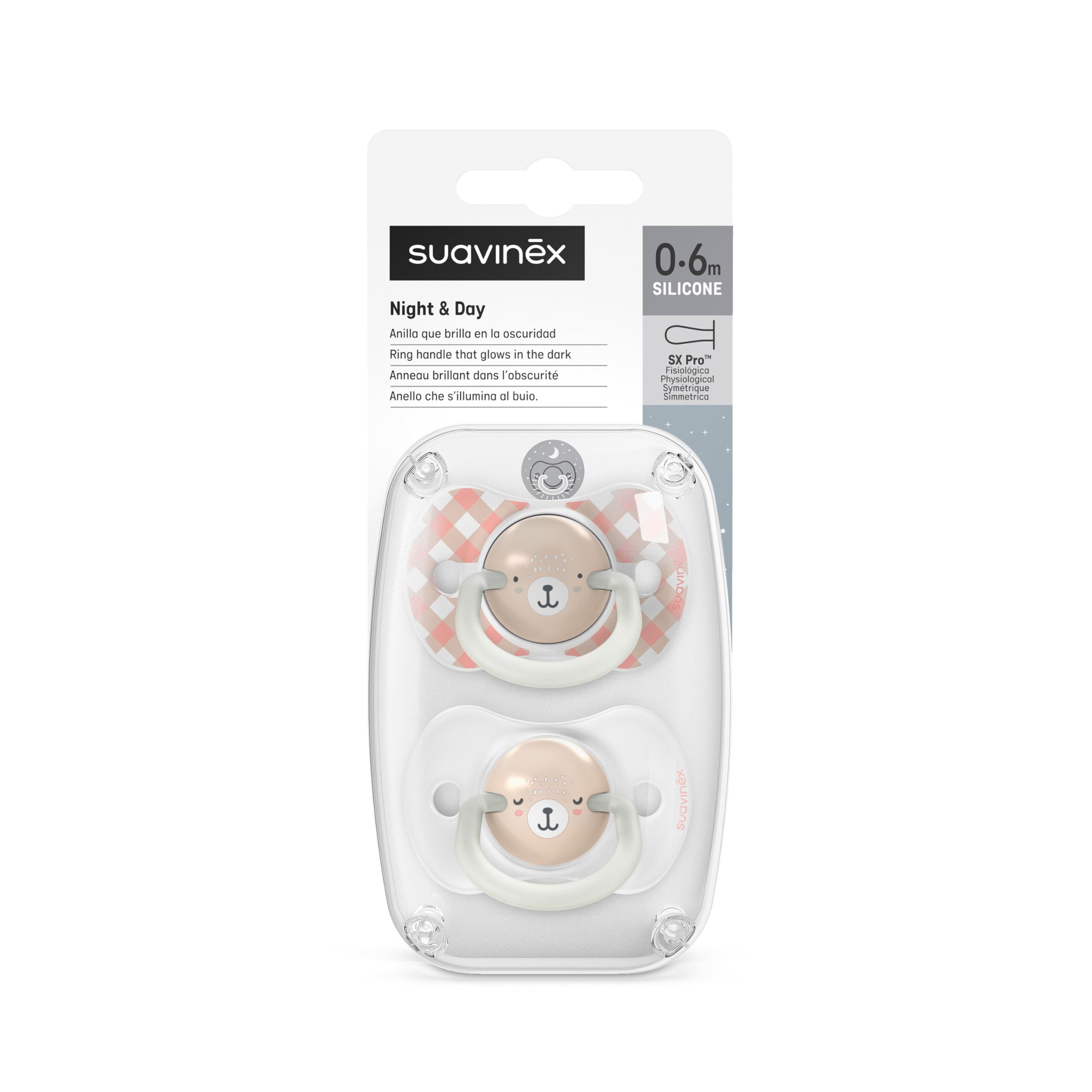suavinex-lot-de-2-sucettes-night-and-day-0-6-mois-phosphorescentes-t-tine-sym-tr image 3