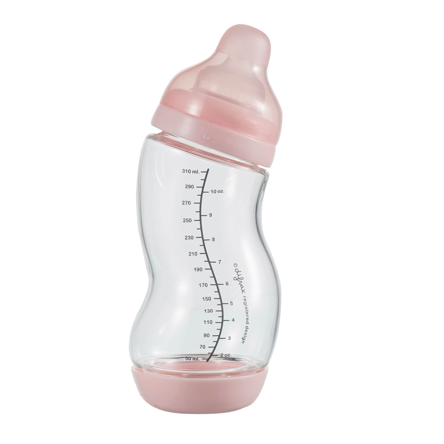 difrax-s-biberon-en-verre-wide-310-ml-anti-colique-borosilicate-compatible-t-tin image 1