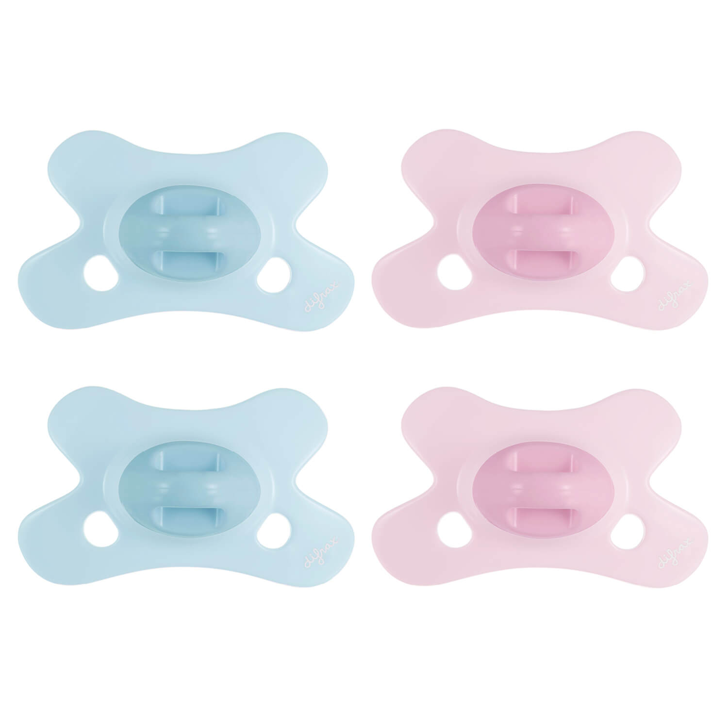 difrax-fopspeen-dental-gems-0-6-mois-t-tines-dentaires-anatomiques-lot-de-4-blue image 1