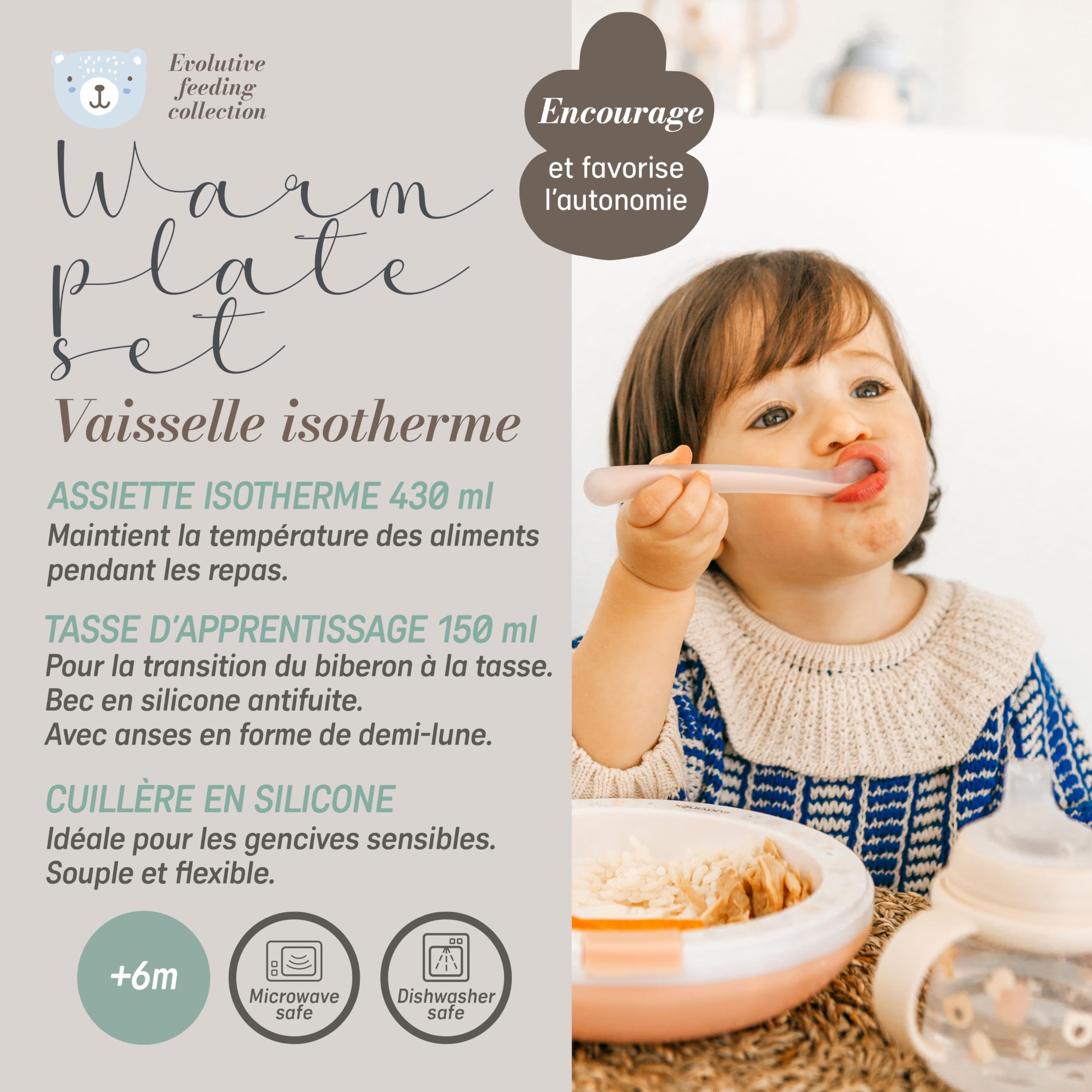 suavinex-kit-vaisselle-b-b-wild-free-bleu-assiette-thermique-430-ml-tasse-d-appr image 5
