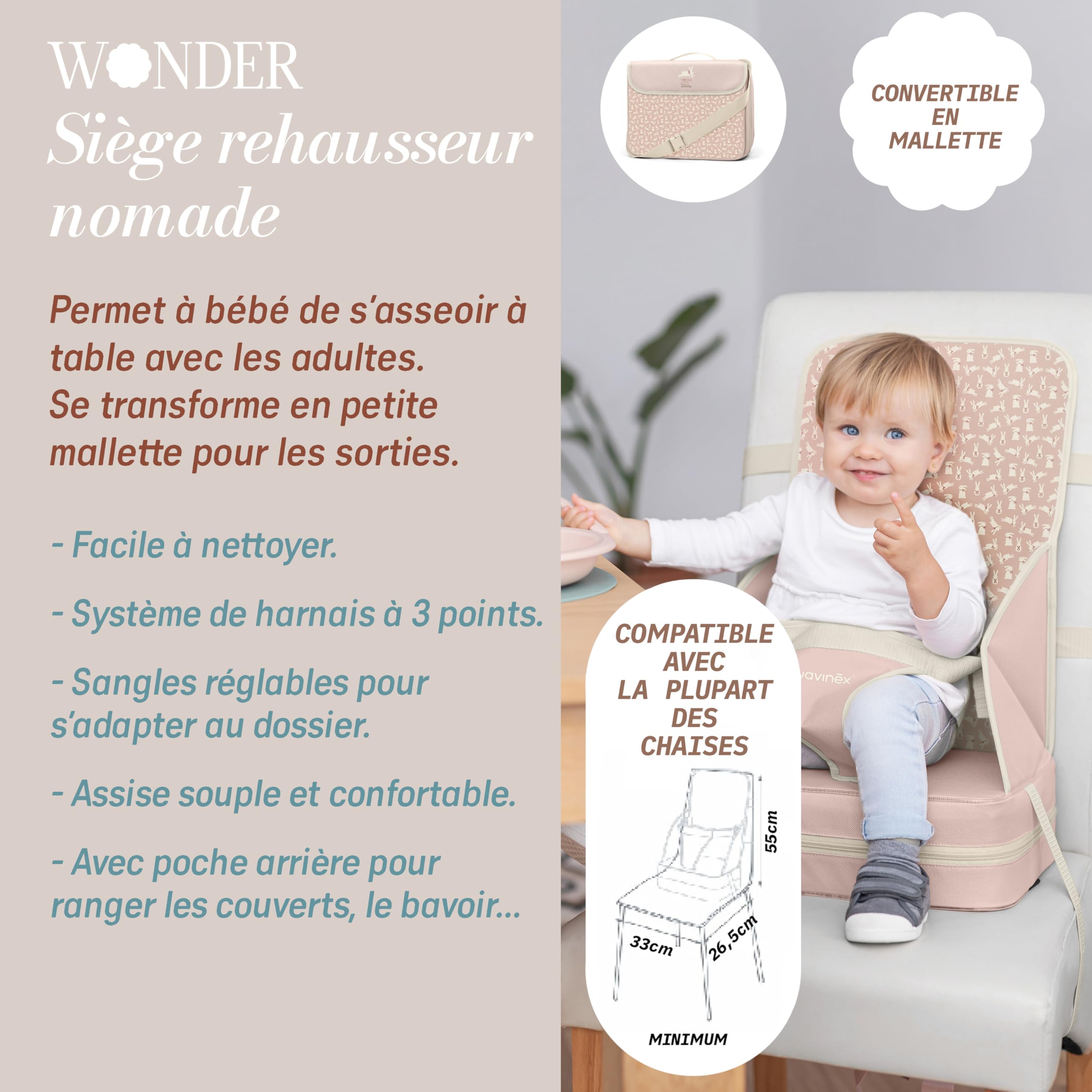 suavinex-r-hausseur-de-chaise-haute-b-b-portable-convertible-en-mallette-harnais image 3