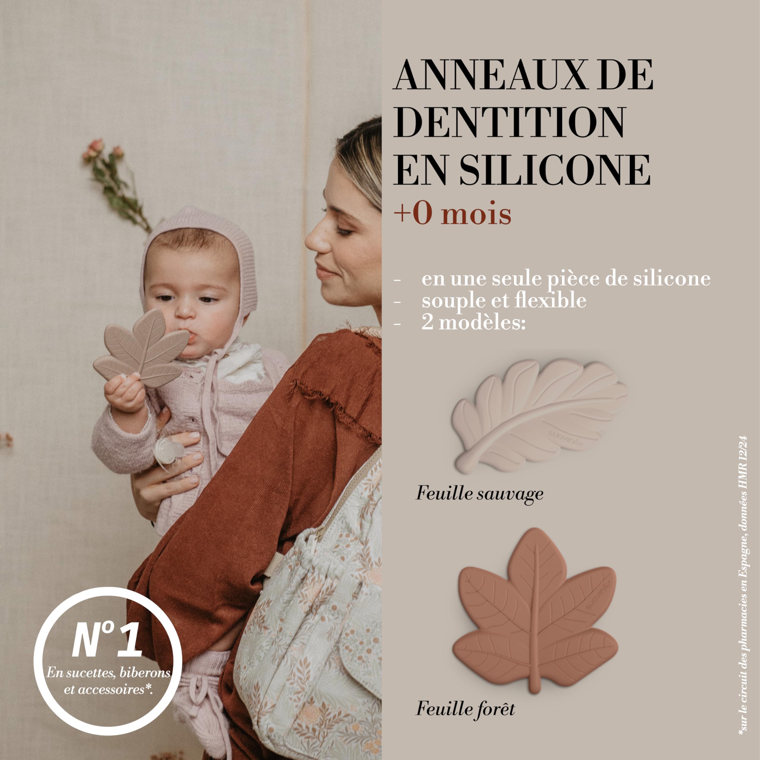 suavinex-anneau-de-dentition-poetry-en-silicone-monobloc-texture-et-reliefs-vert image 4