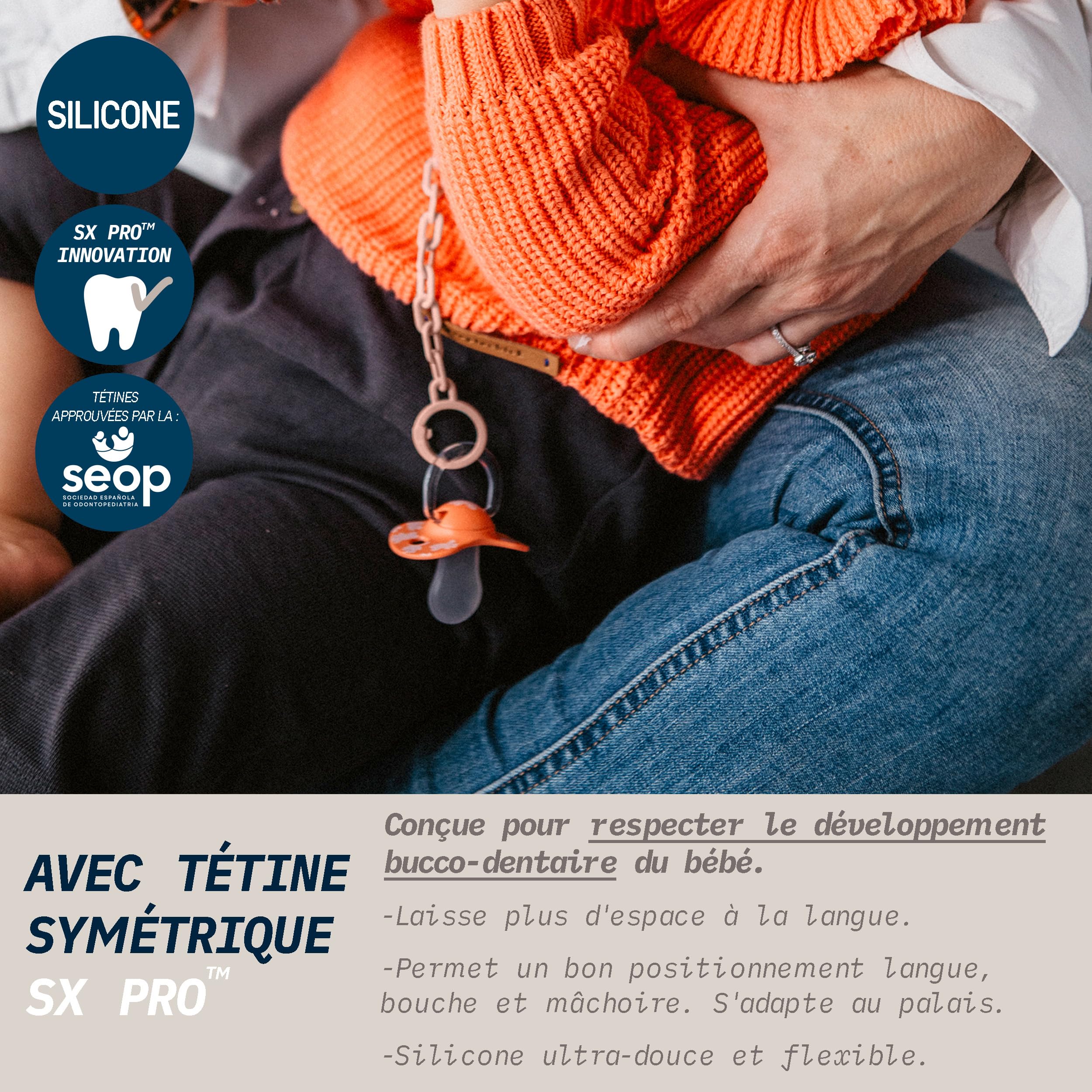 suavinex-lot-de-2-sucettes-0-6-mois-t-tine-sym-trique-silicone-sx-pro-plate-et-r image 3