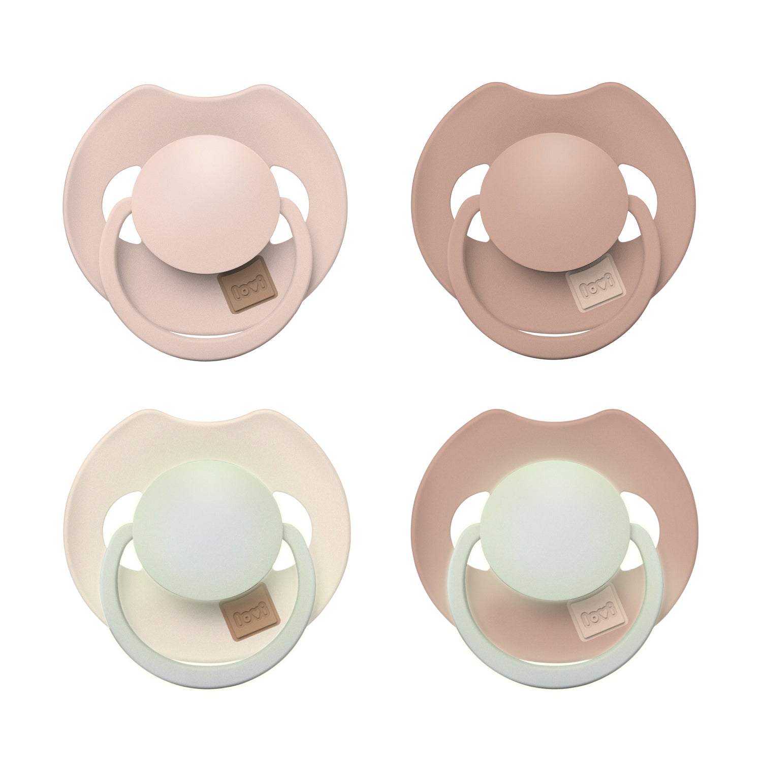 difrax-fopspeen-dynamisch-0-6-maanden-prime-et-glow-nude-blush-et-ivory-blush-lo image 1