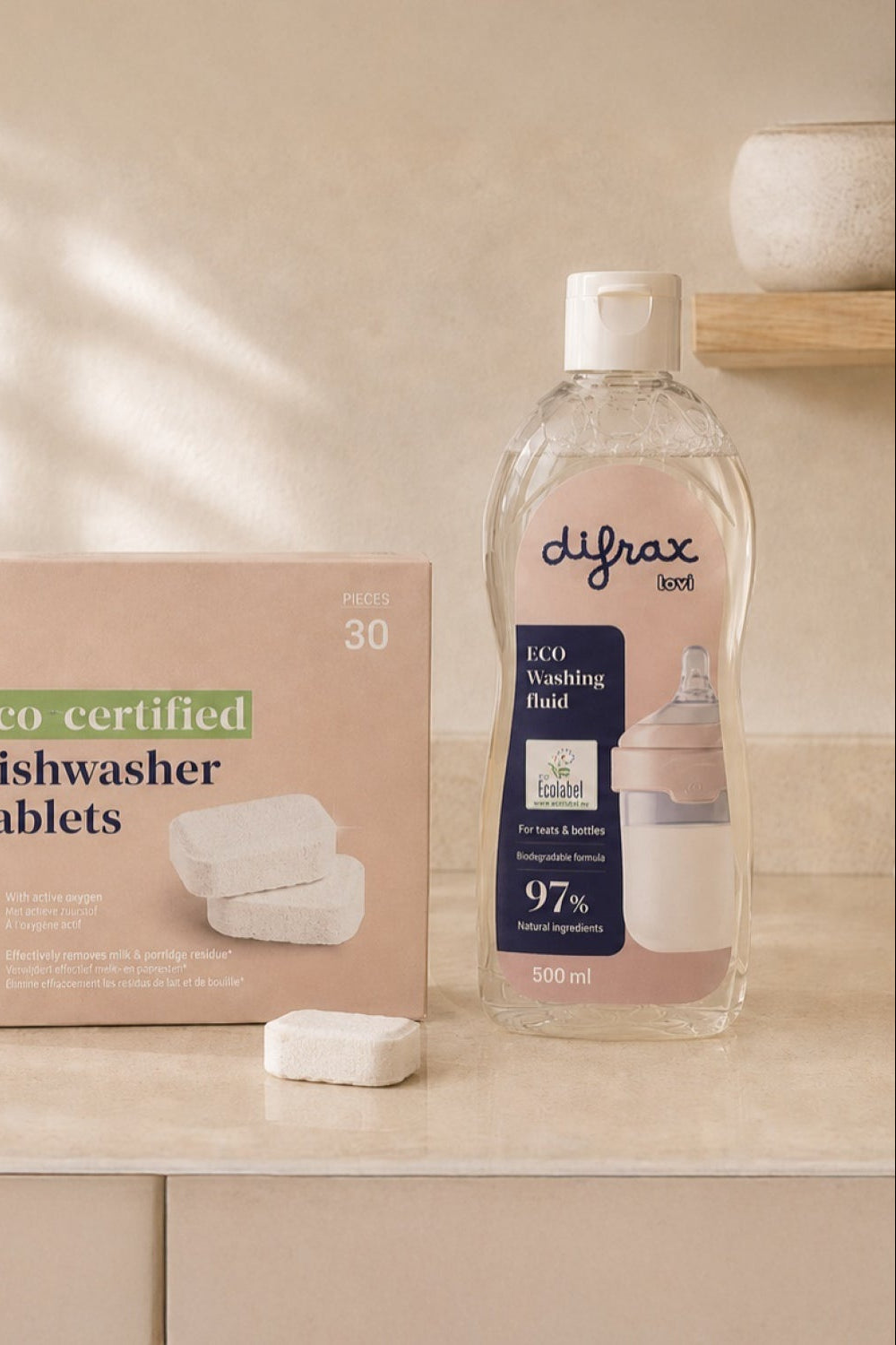 difrax-eco-kit-de-nettoyage-pour-produits-b-b-pastilles-lave-vaisselle-30-liquid image 2
