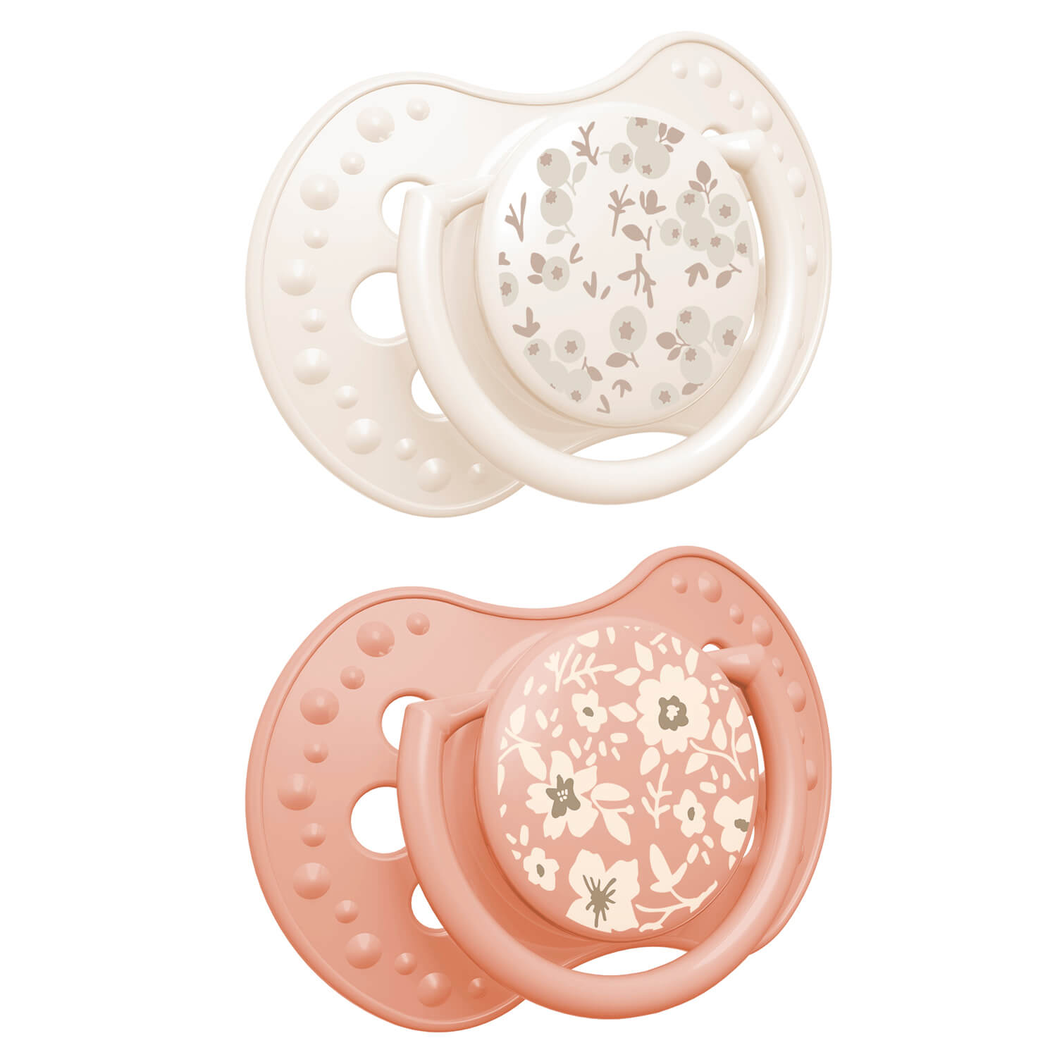 difrax-lovi-sucette-dynamique-18-mois-blossom-t-tine-silicone-multicouche-dynami image 1