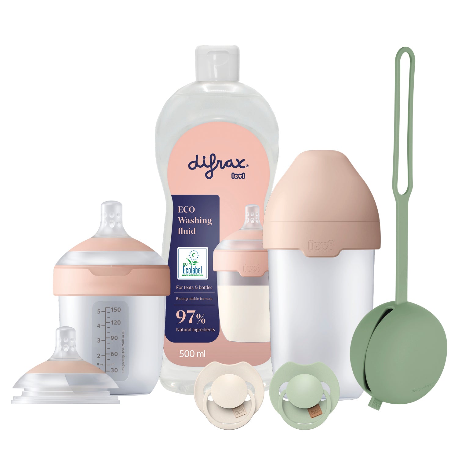 difrax-deluxe-babyset-pistachio-2-biberons-mammafeel-t-tine-bo-te-de-st-rilisati image 4