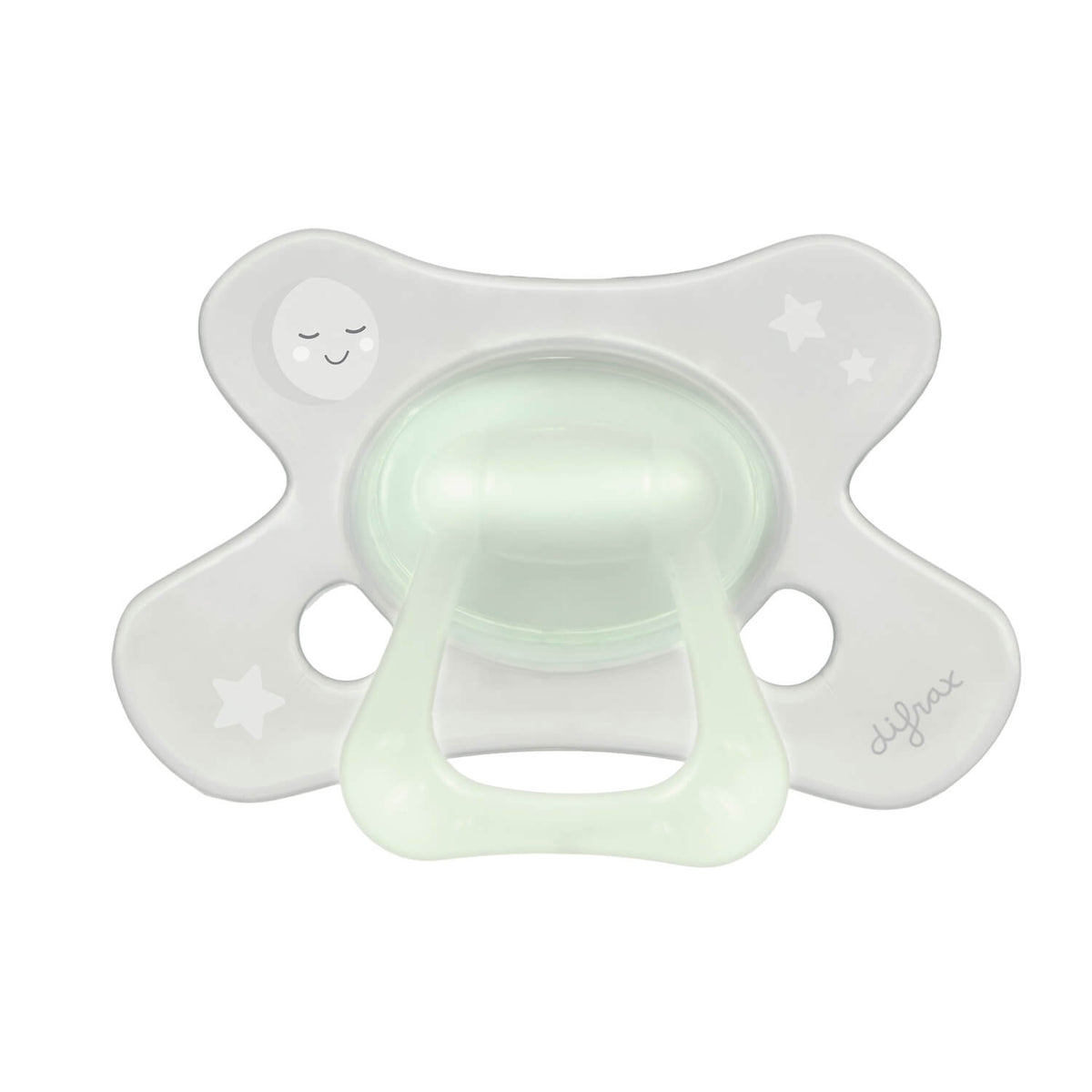 difrax-fopspeen-dental-18-mois-glow-in-the-dark-sucette-silicone-phosphorescente image 1