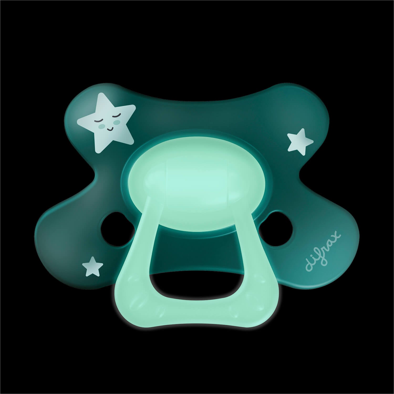 difrax-fopspeen-natural-12-mois-glow-in-the-dark-sucette-phosphorescente-sym-tri image 3