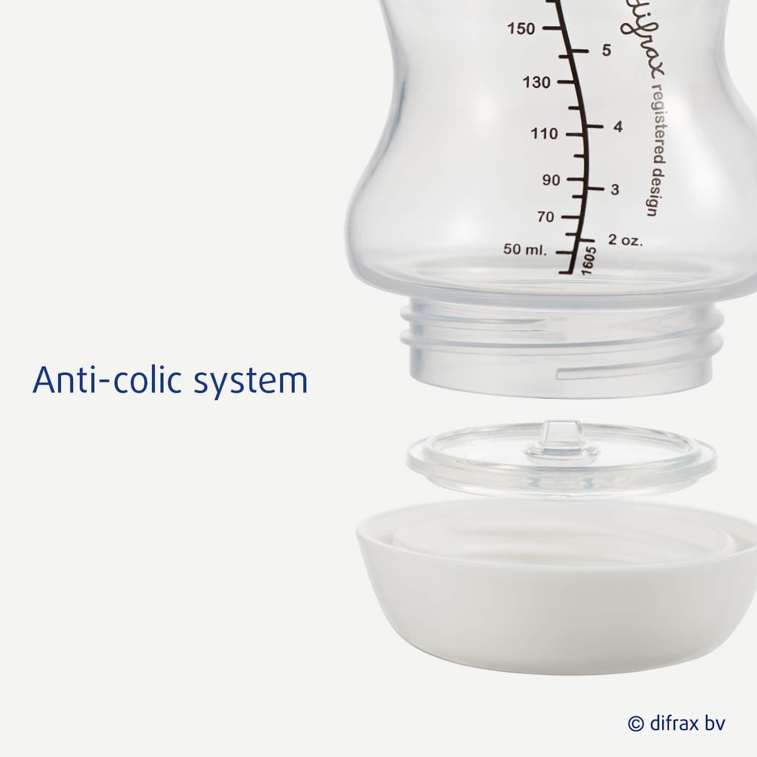 difrax-biberon-en-verre-s-wide-anti-colique-200-ml-blanc-borosilicate image 5