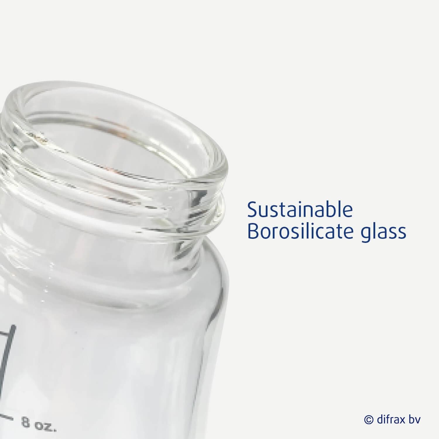 difrax-biberon-en-verre-s-wide-anti-colique-200-ml-blanc-borosilicate image 3