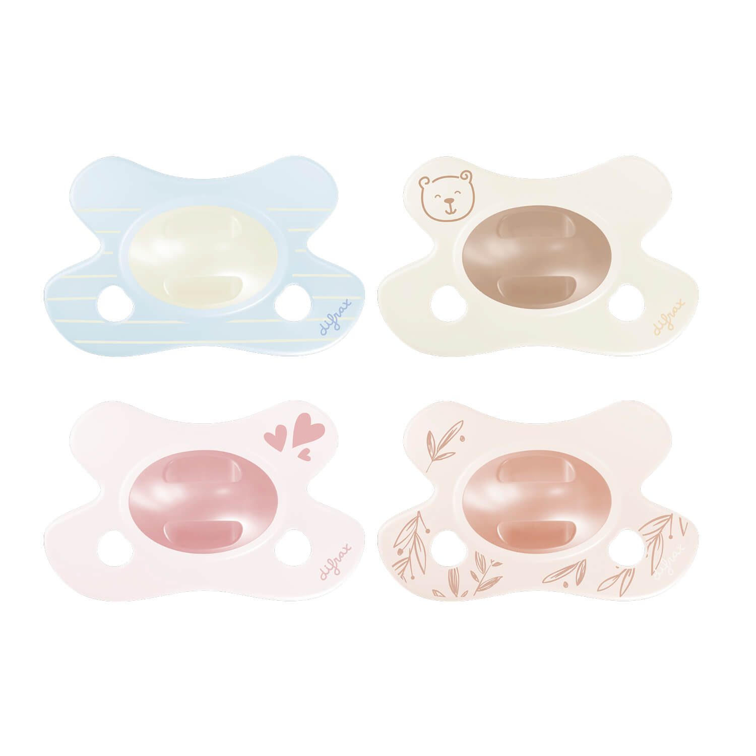 difrax-little-venture-natural-lot-de-4-t-tines-physiologiques-newborn-0-mois-for image 1